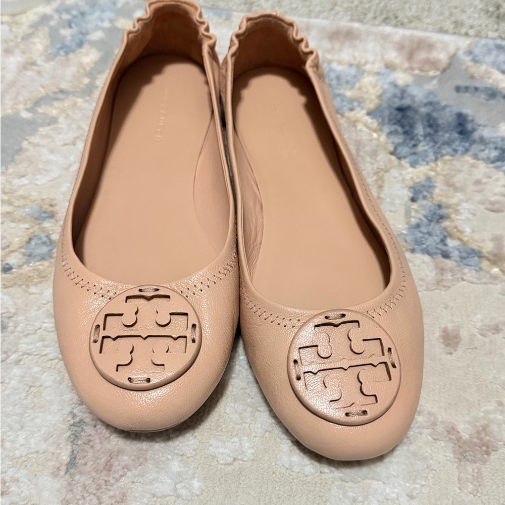 Tory Burch blushed pink flats size 6.5
